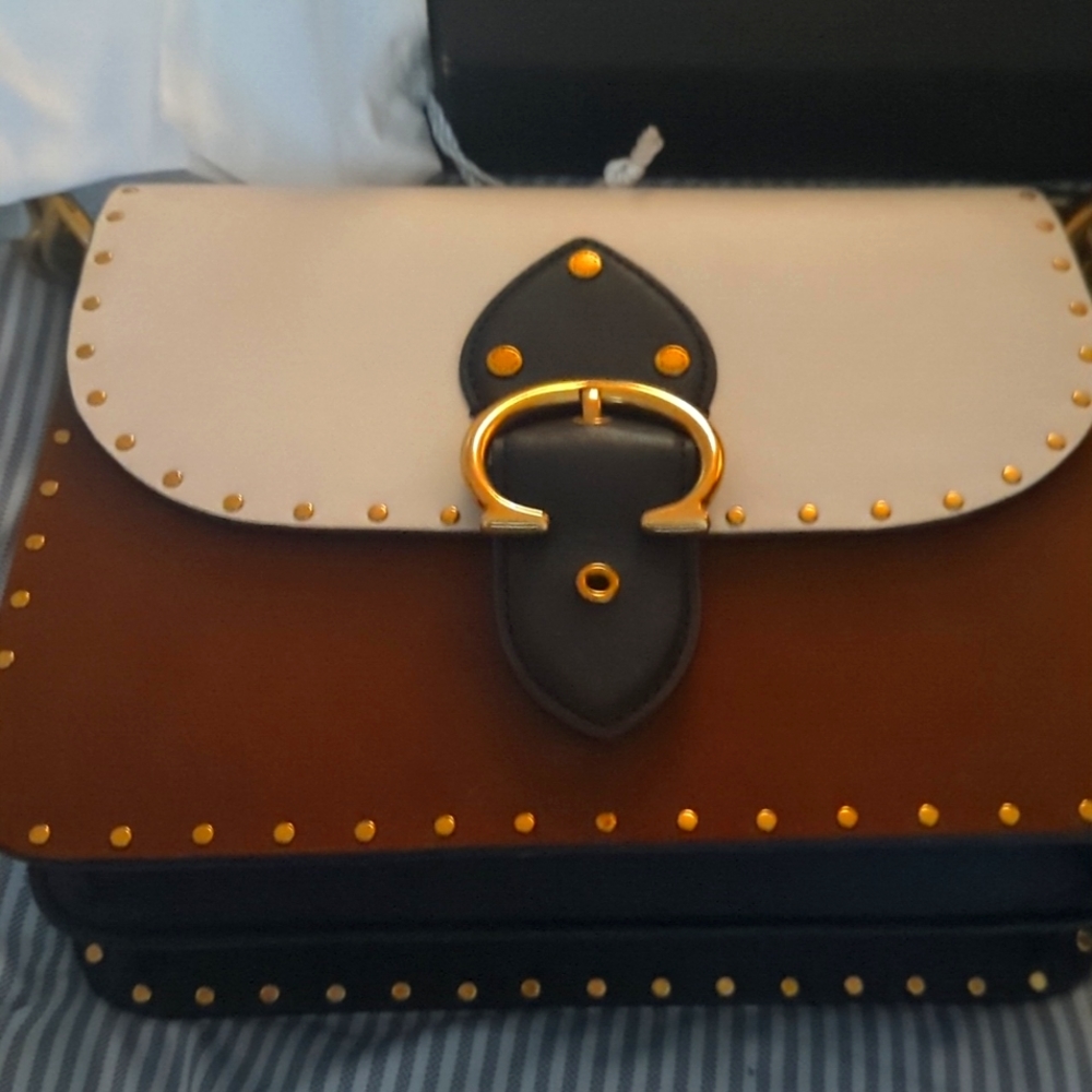 Coach Colorblock Leather Crossbody NEW - Picture 1 of 3